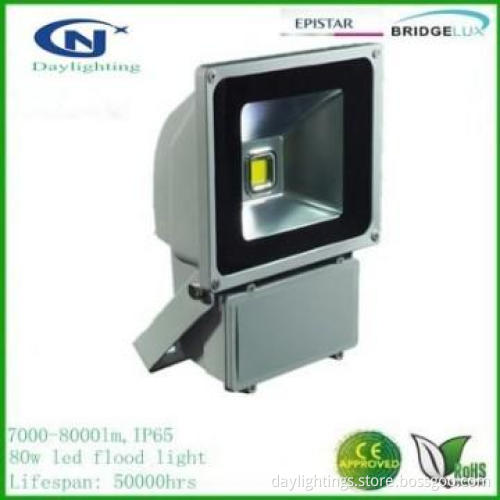 Bridgelux/Epistar meanwell driver IP65 100lm/w 80w flood led light